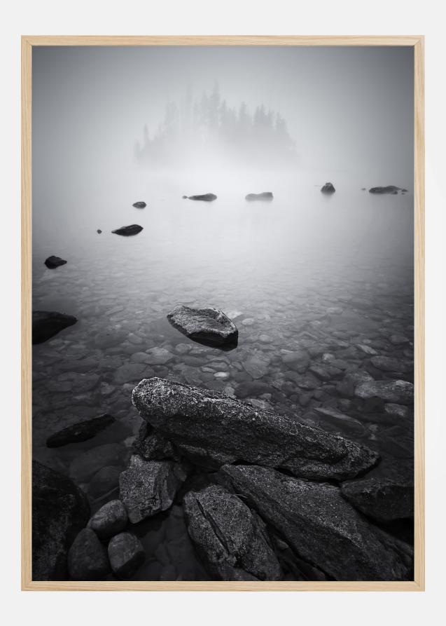Misty Lake Poster