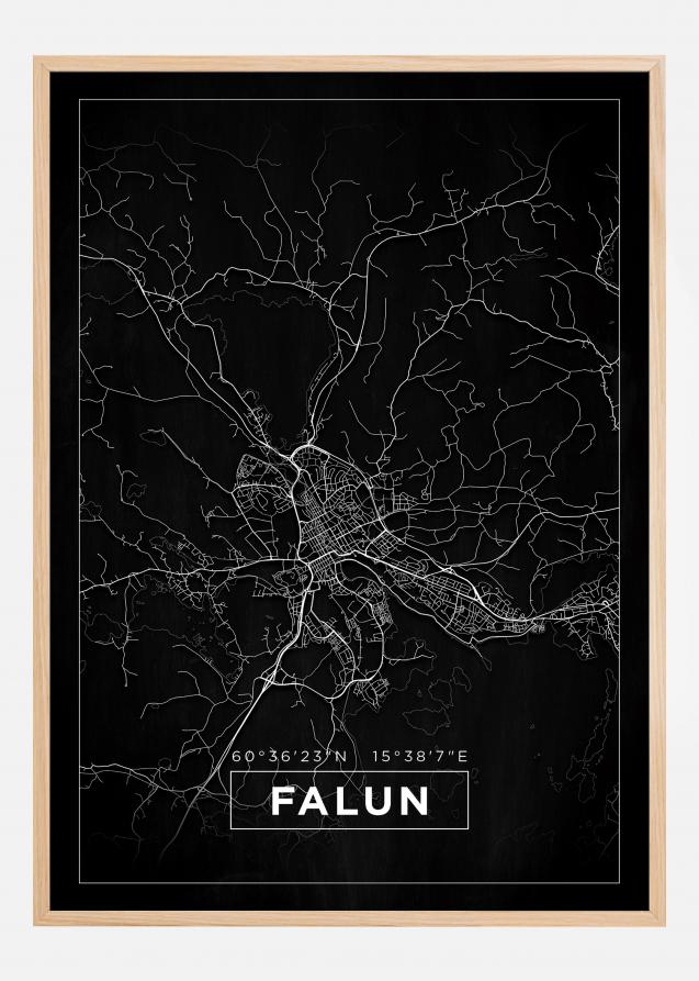 Map - Falun - Black