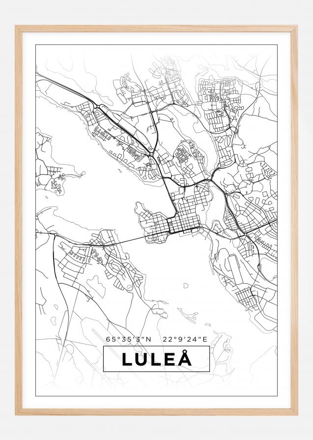 Map - Luleå - White