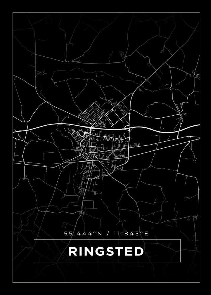 Map - Ringsted - Black