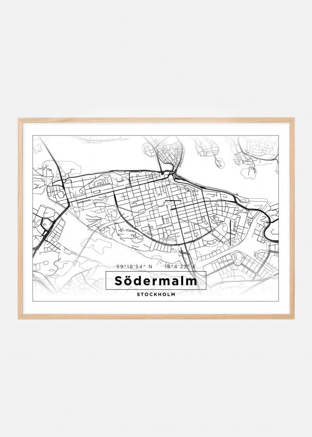 Map - Södermalm - White