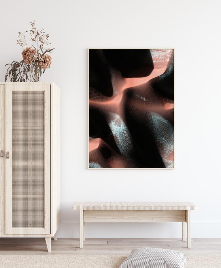 Abstract Pink Cave Poster