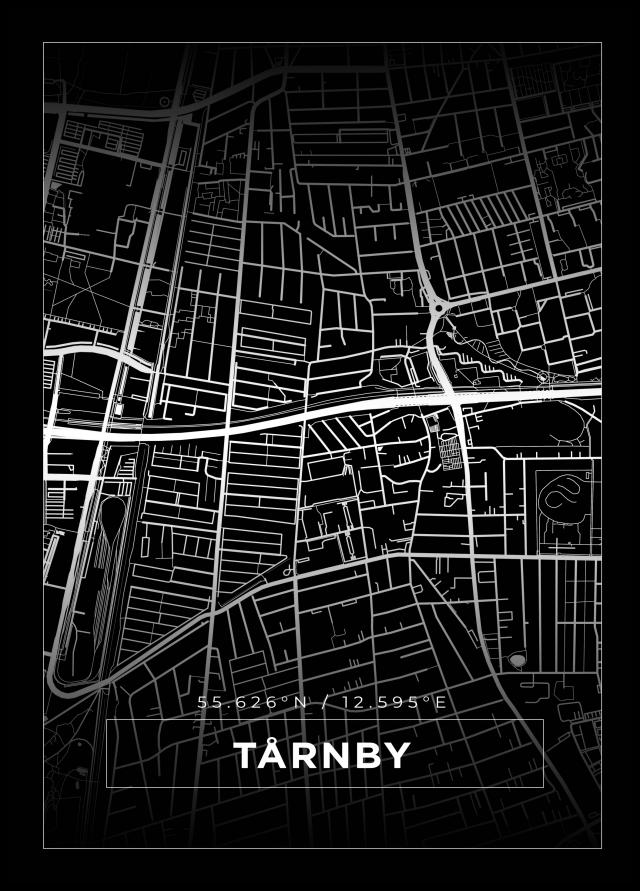 Map - Tårnby - Black