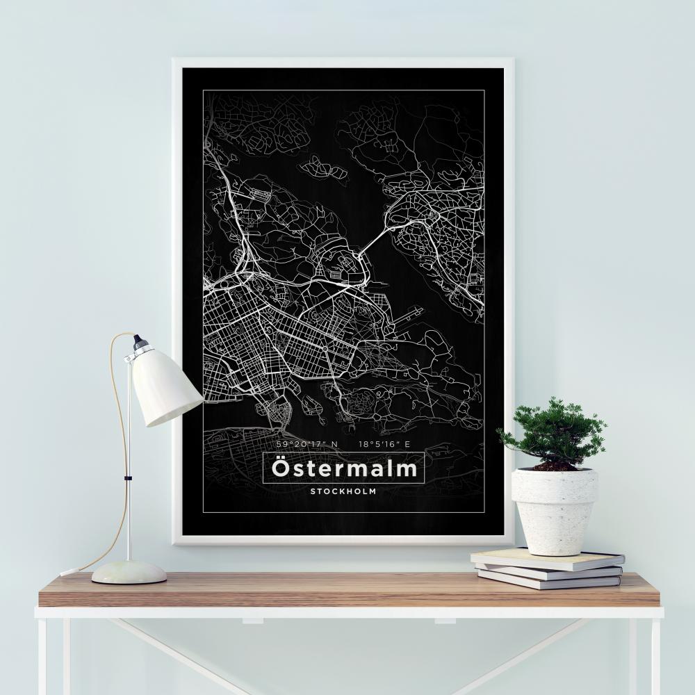 Map - stermalm - Black