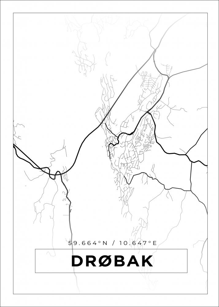 Map - Drbak - White