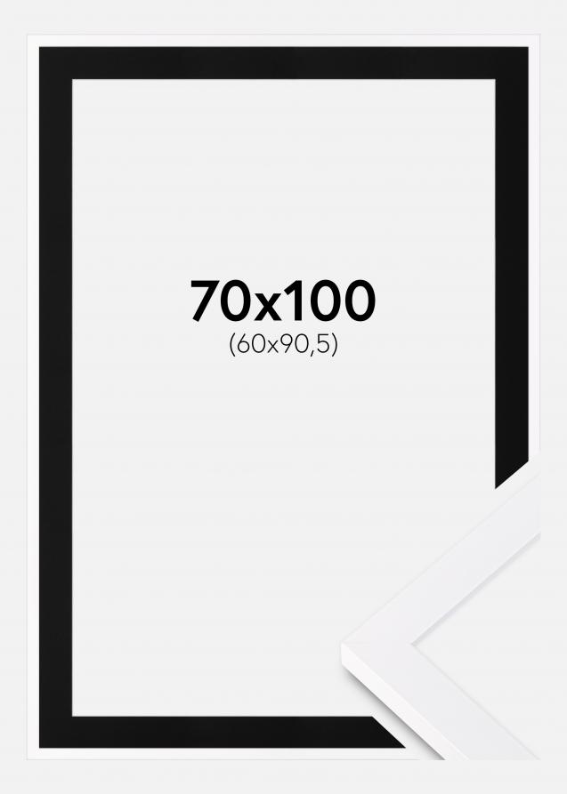 Cadre Selection Blanc 70x100 cm - Passe-partout Noir 61x91,5 cm