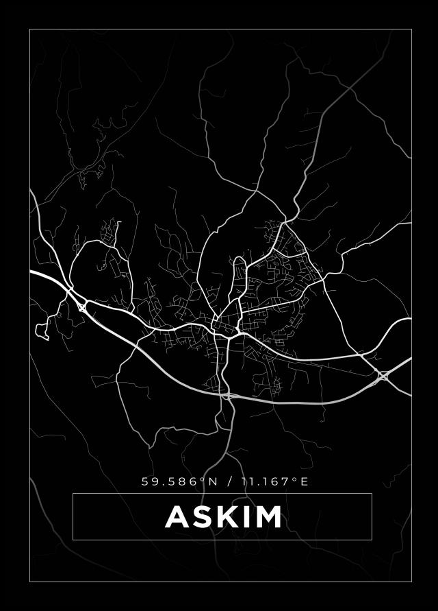 Map - Askim - Black