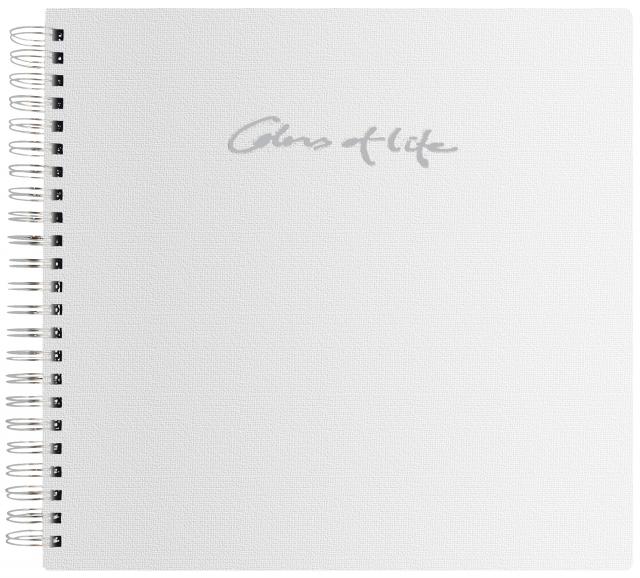 Colors of Life Blanc - 24x23 cm (48 pages blanches / 24 feuilles)