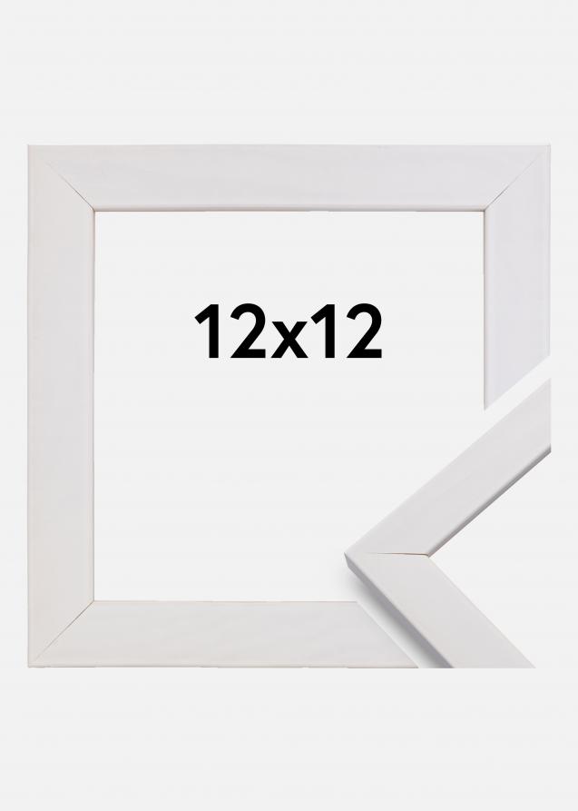 28x28 cm Cadre Photo Carré avec Passe-Partout 20x20 cm, Blanc