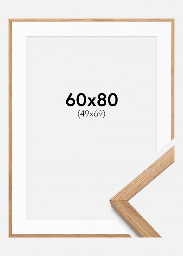 Cadre Soul Oak Veneer 60x80 cm - Passe-partout Blanc 50x70 cm