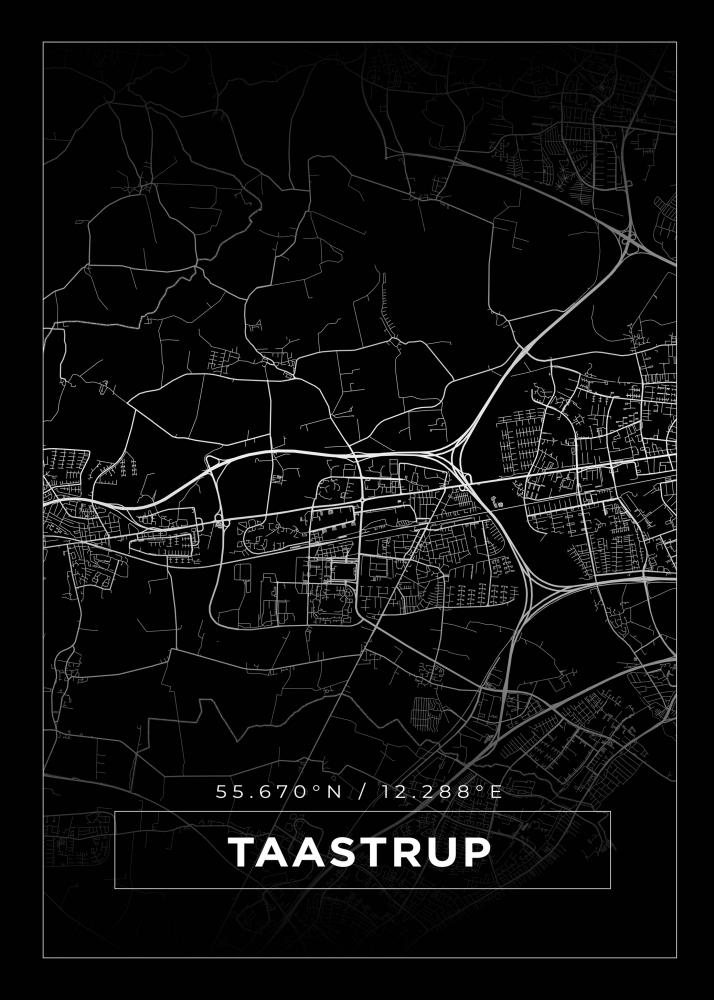Map - Taastrup - Black