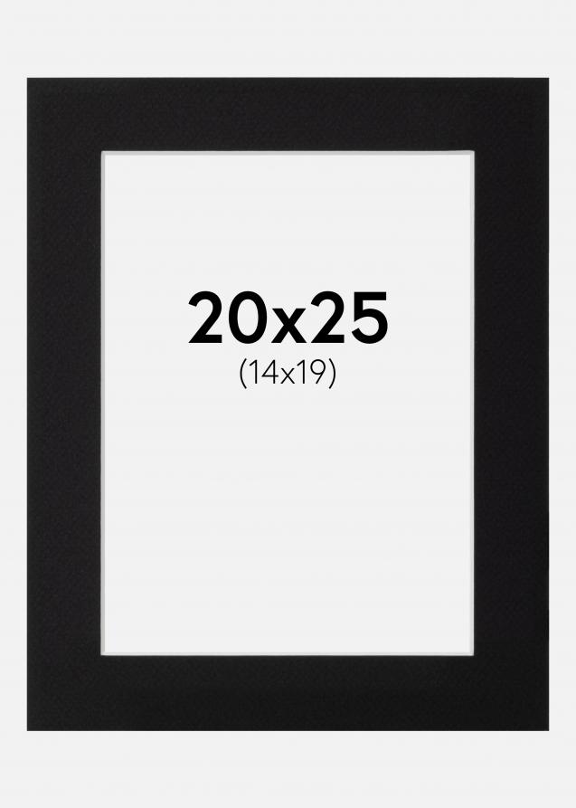 Passe-partout Noir Standard (noyau blanc) 20x25 cm (14x19)