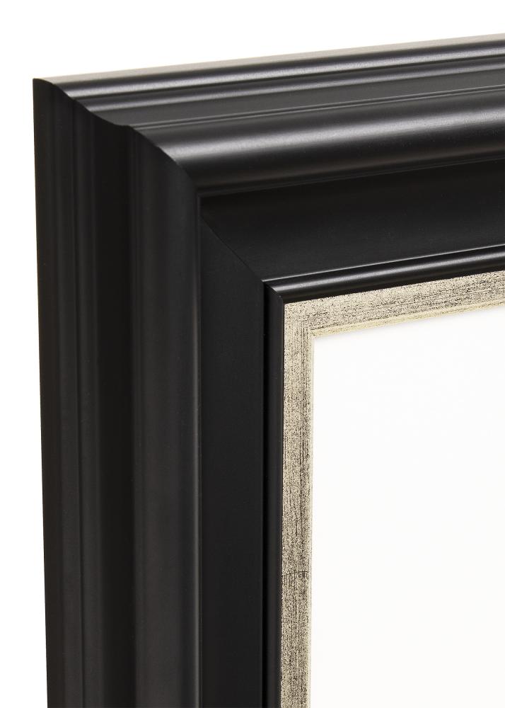 Cadre Dalarna Noir-Argent 50x60 cm