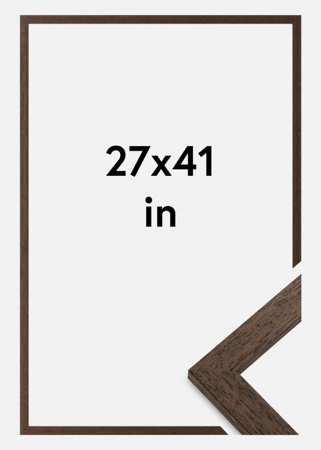 Cadre Brown Wood Verre Acrylique 27x41 pouces (68,58x104,14 cm)