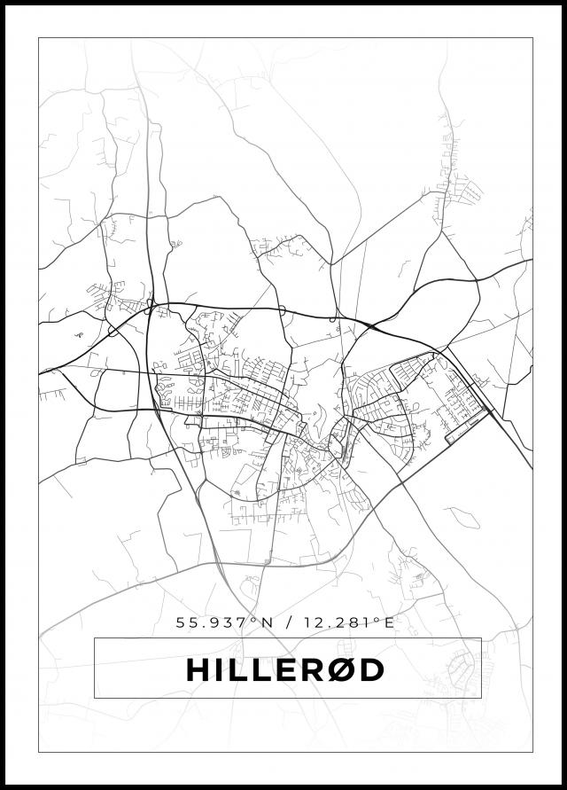 Map - Hillerød - White