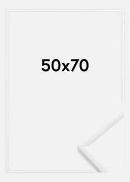 Cadre New Lifestyle Verre Acrylique Blanc 50x70 cm