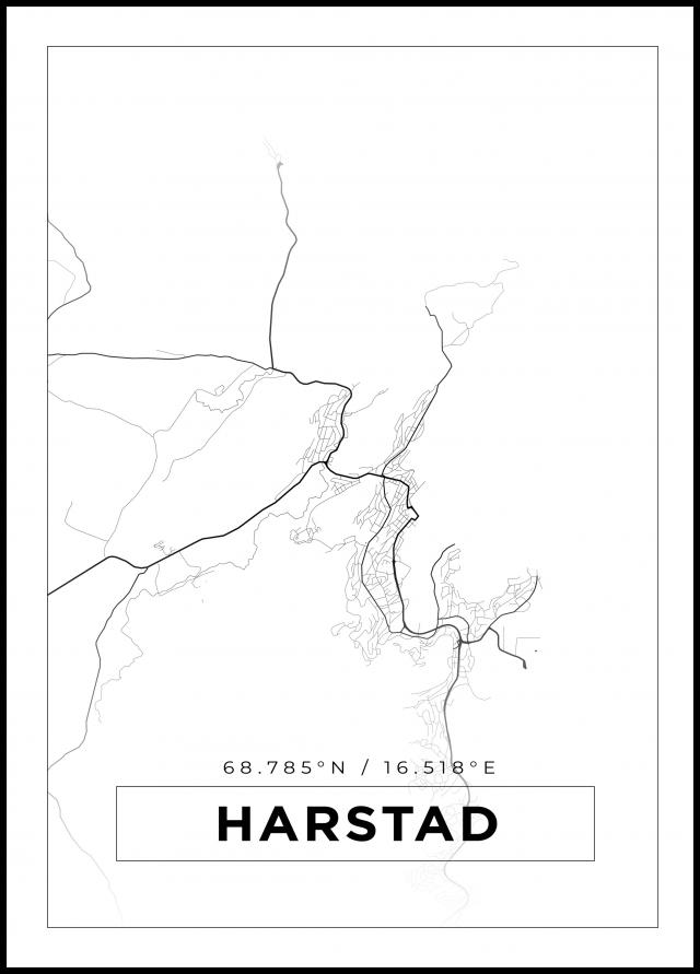 Map - Harstad - White