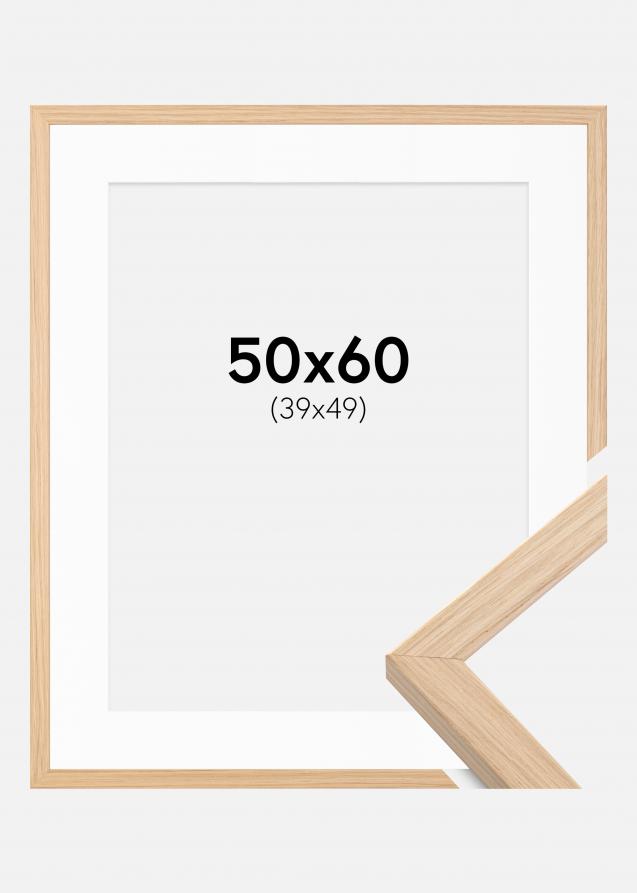 Cadre Grimsåker Chêne 50x60 cm - Passe-partout Blanc 40x50 cm