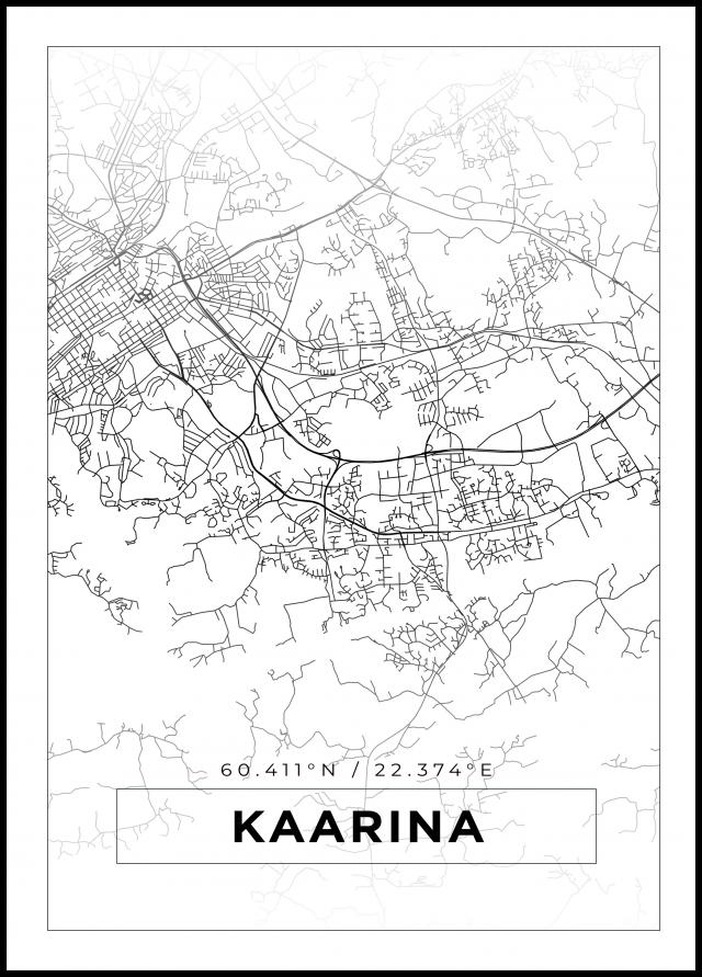 Map - Kaarina - White