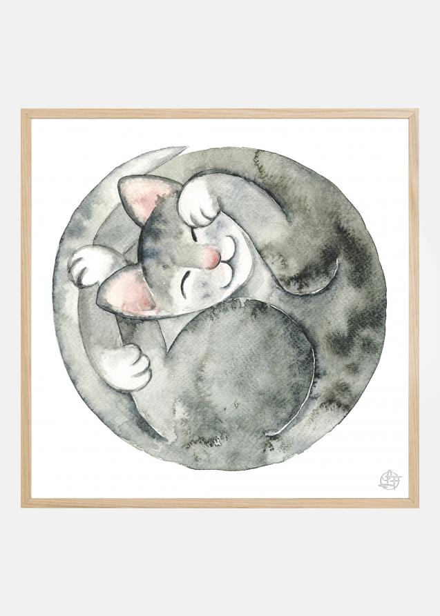 Sleeping Cat Poster