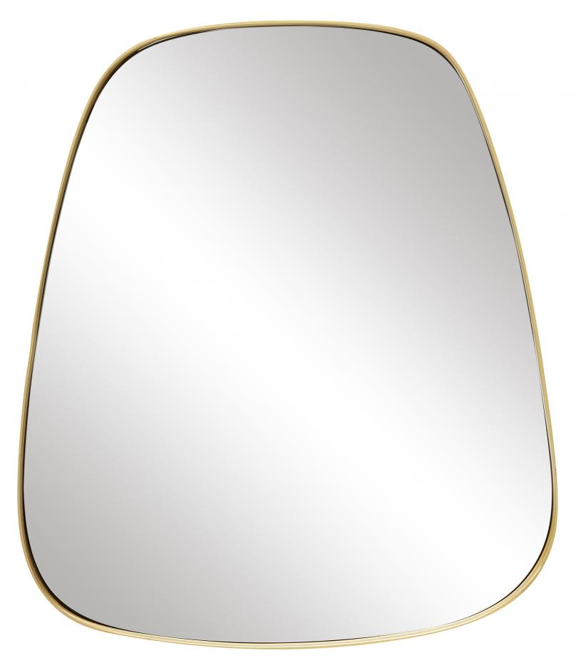 Miroir Trapze Laiton 42x48 cm