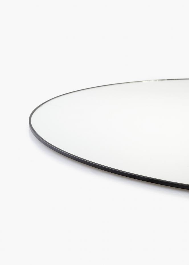 KAILA Round Mirror - Thin Black diamtre 70 cm