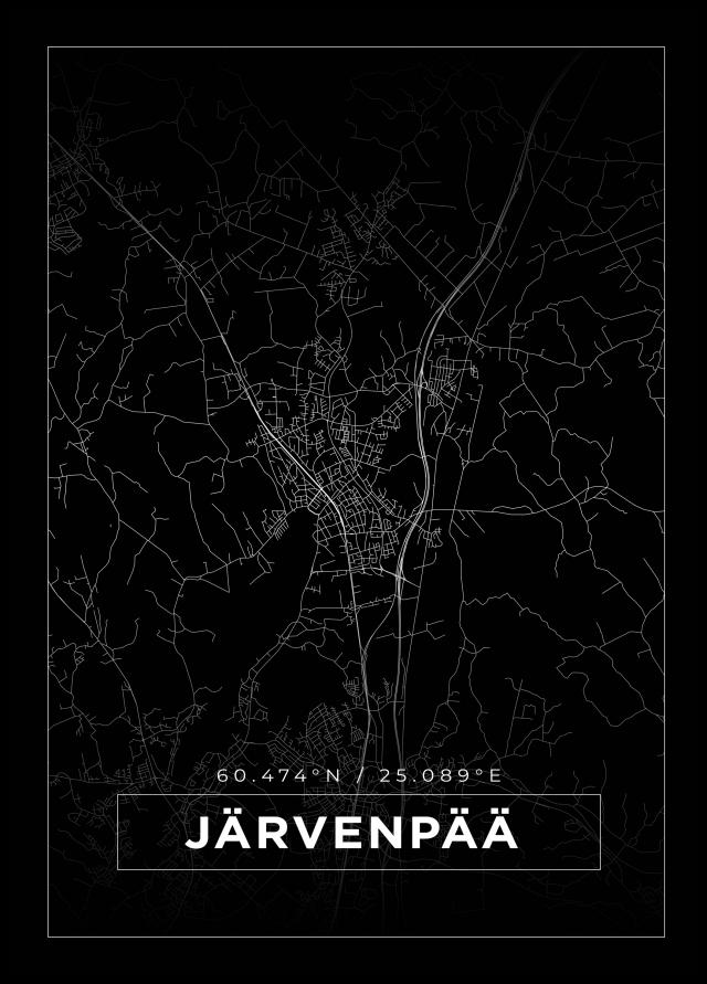 Map - Järvenpää - Black