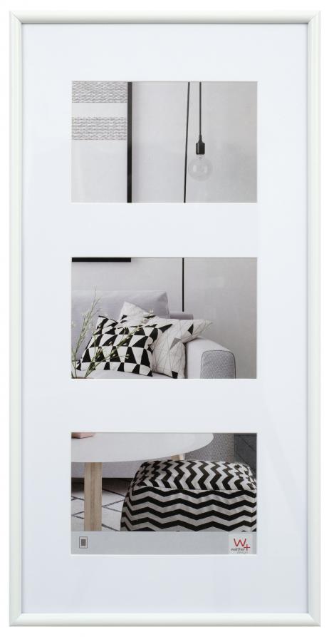 Galeria Cadre collage Blanc - 3 images (10x15 cm)