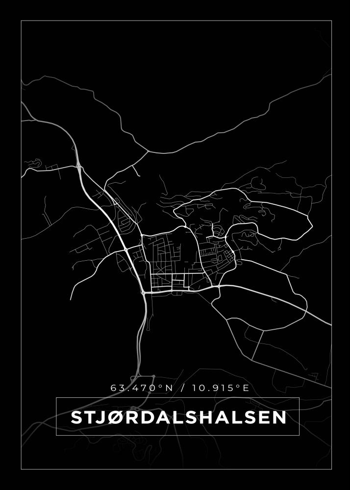Map - Stjrdalshalsen - Black
