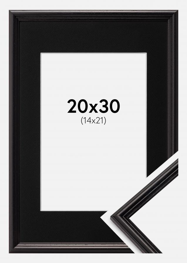 Cadre Horndal Noir 20x30 cm - Passe-partout Noir 15x22 cm