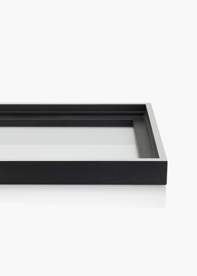 Caisse amricaine Reno Noir / Silber 60x60 cm