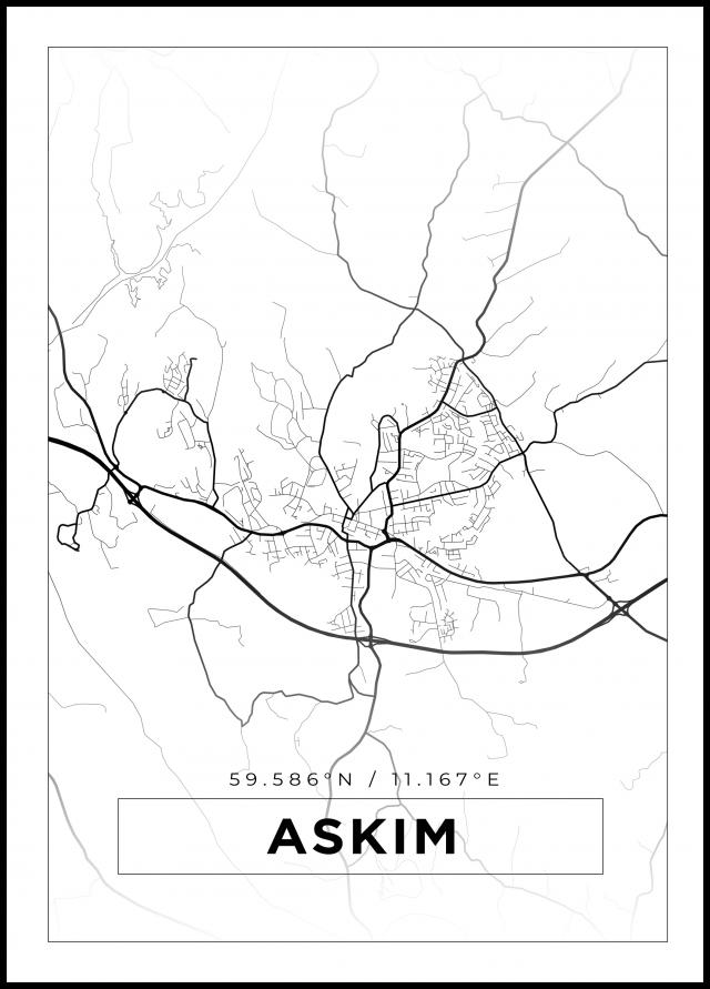Map - Askim - White
