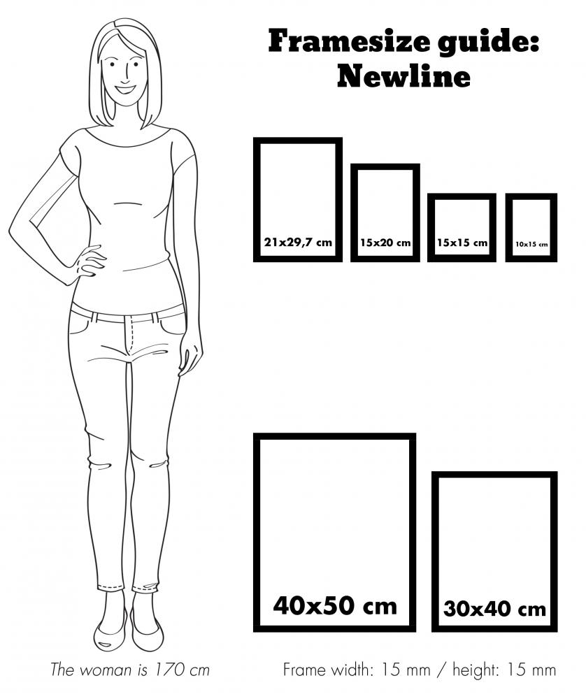 Cadre Newline Or 21x29,7 cm (A4)