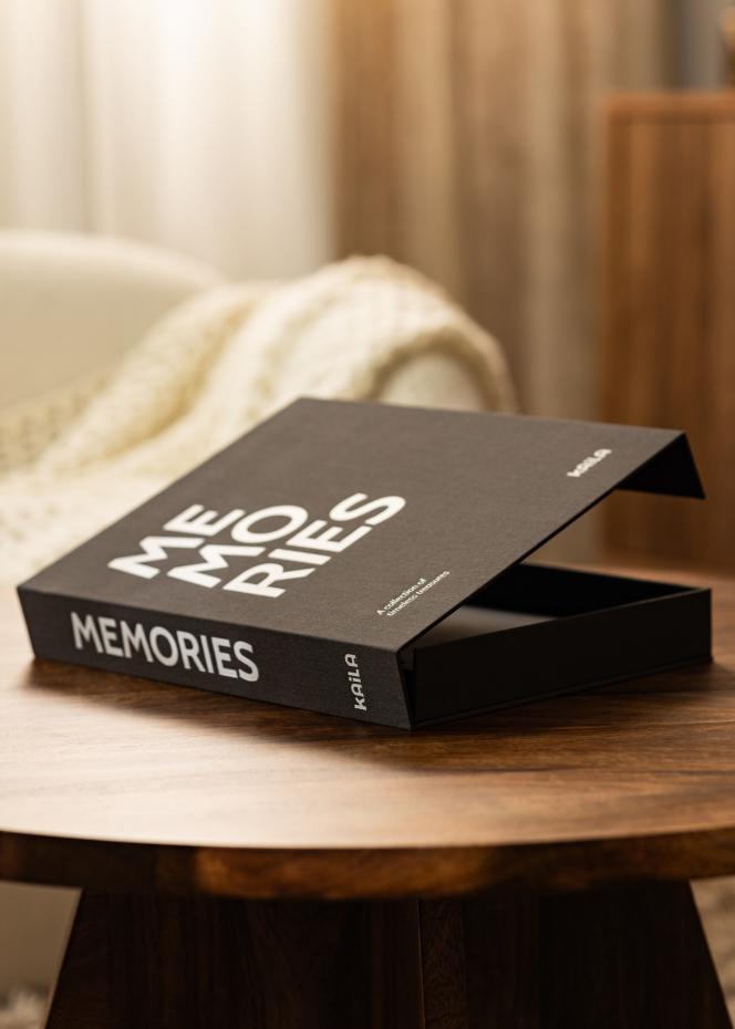 KAILA MEMORIES Black/White - Coffee Table Photo Album (60 Pages Noires)