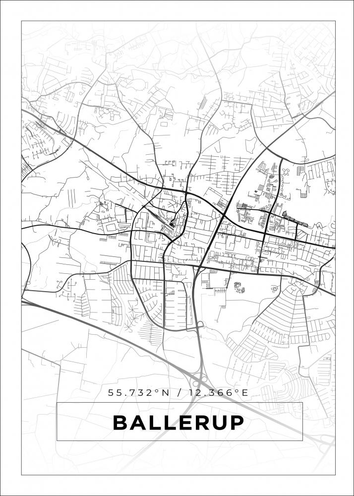 Map - Ballerup - White