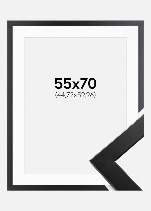 Cadre Trendline Noir 55x70 cm - Passe-partout Blanc 18x24 pouces
