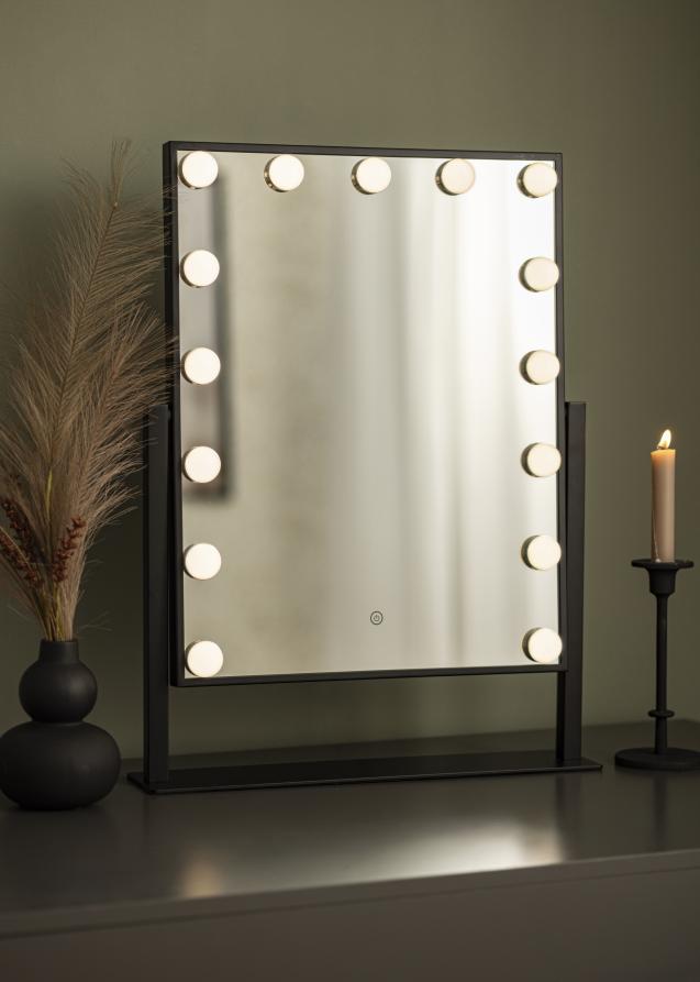 KAILA Miroir de maquillage VI Noir- 46x60 cm