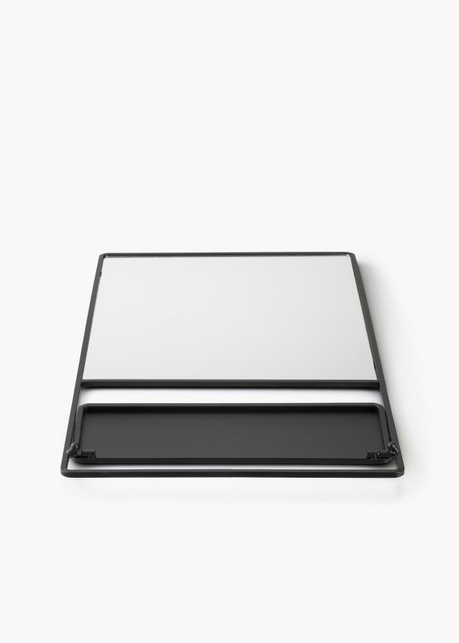 KAILA Miroir avec tagre - Noir 31x60 cm