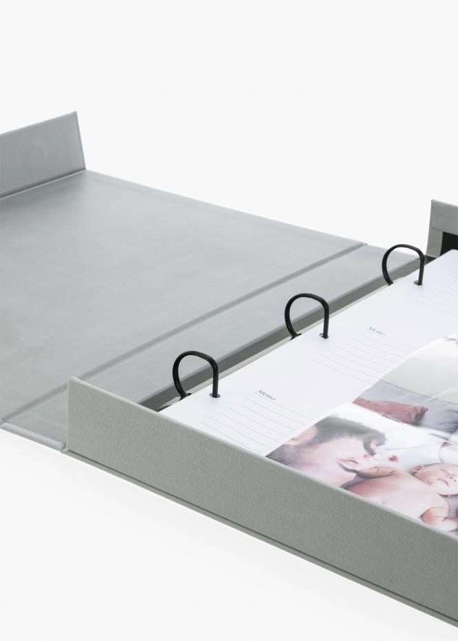 KAILA MEMORIES Grey XL - Coffee Table Photo Album - 60 images en 11x15 cm