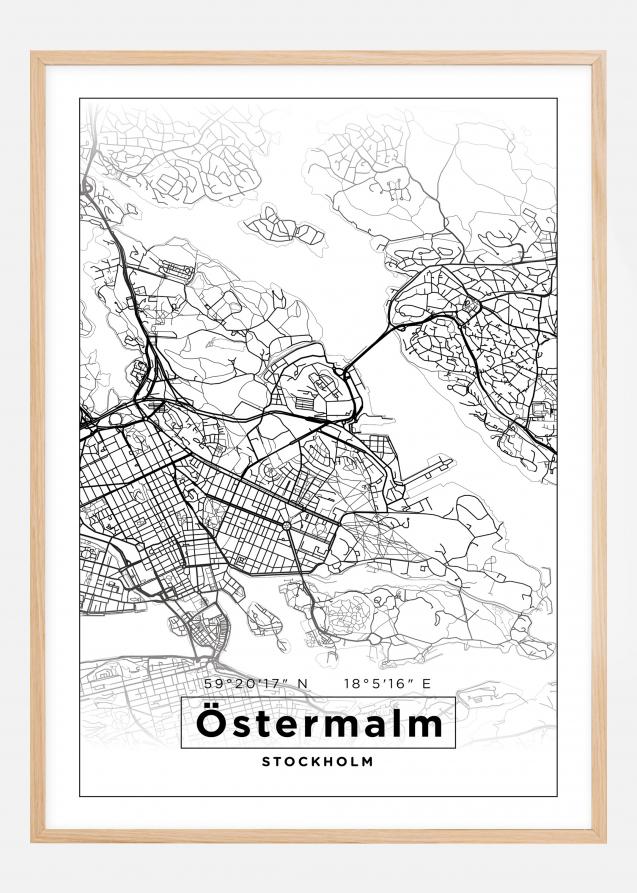 Map - Östermalm - White