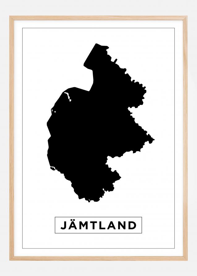 Map - Jämtland - White