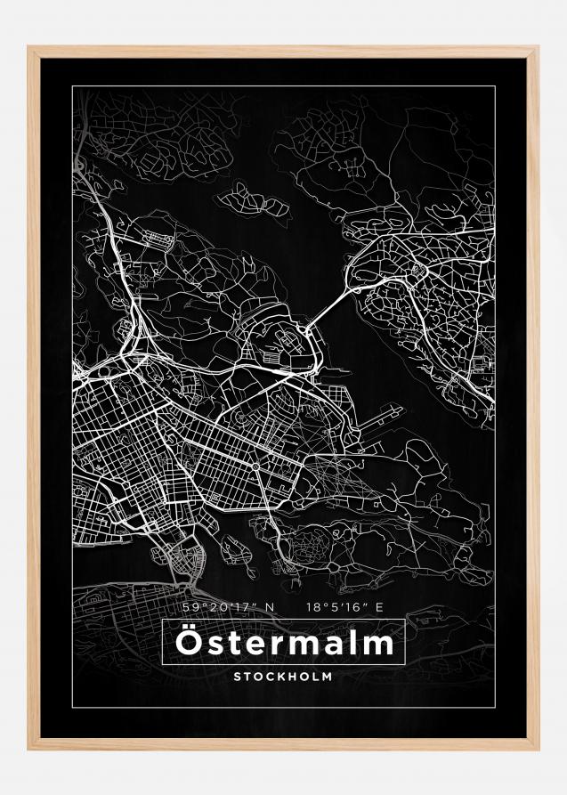 Map - Östermalm - Black