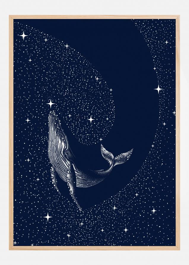 Starry Whale Poster
