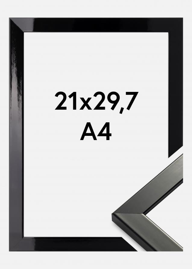 Cadre Uppsala Noir Très brillant 21x29,7 cm (A4)
