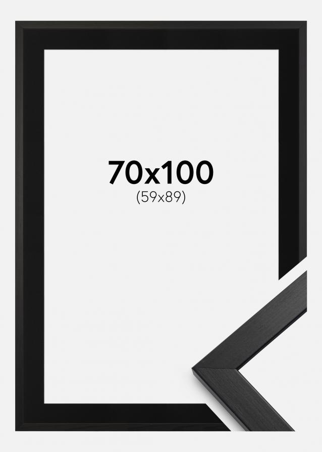 Cadre Stilren Noir 70x100 cm - Passe-partout Noir 60x90 cm