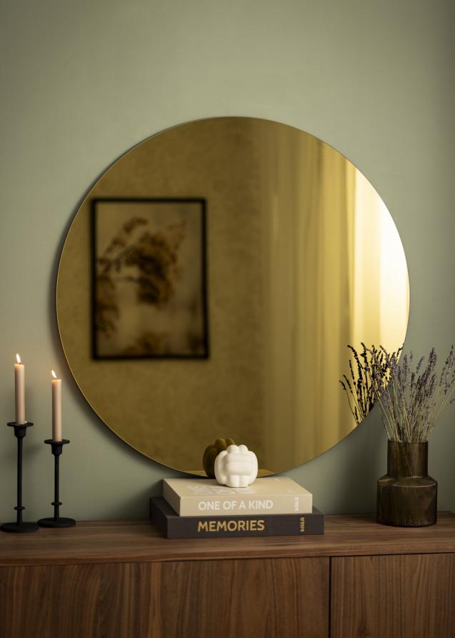 KAILA Miroir rond Gold diamètre 90 cm