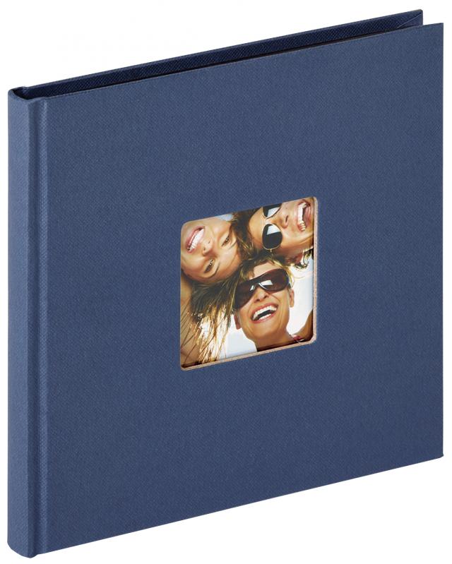 Fun Album Bleu - 18x18 cm (30 pages noires / 15 feuilles)