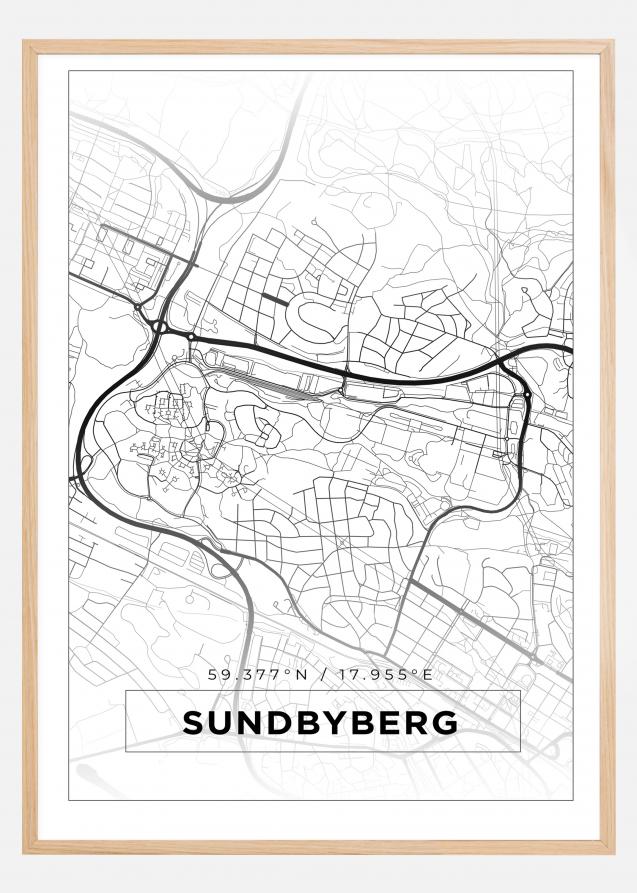 Map - Sundbyberg - White