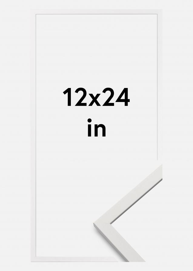 Cadre Edsbyn Verre Acrylique Blanc 12x24 pouces (30,48x60,96 cm)