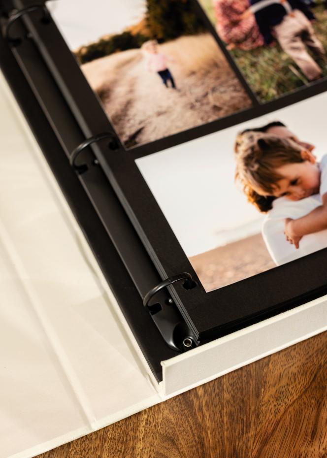 KAILA ONE OF A KIND Creme - Coffee Table Photo Album (60 Pages Noires)